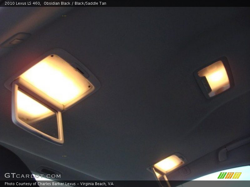 Obsidian Black / Black/Saddle Tan 2010 Lexus LS 460