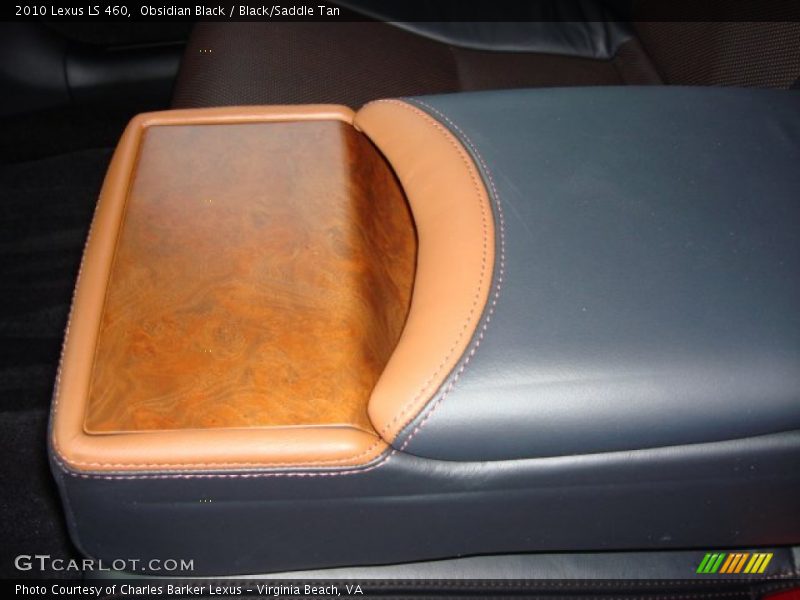 Obsidian Black / Black/Saddle Tan 2010 Lexus LS 460