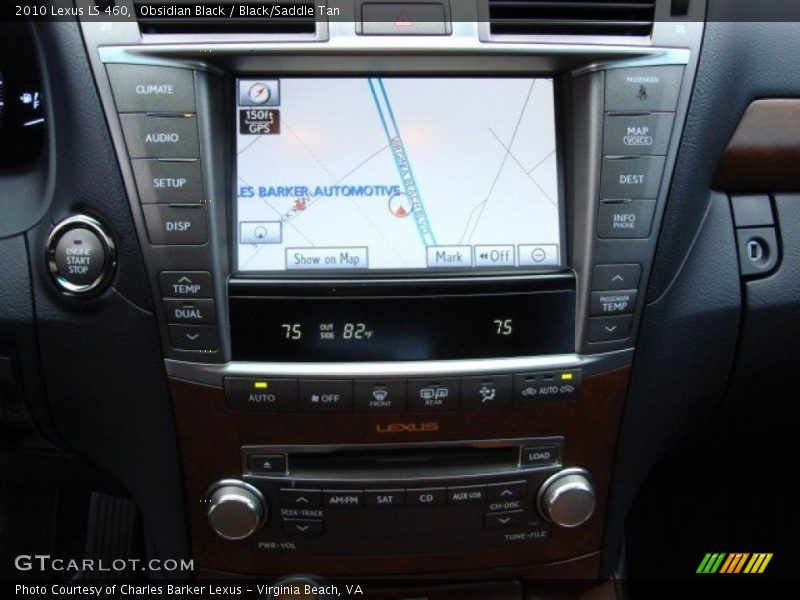Obsidian Black / Black/Saddle Tan 2010 Lexus LS 460