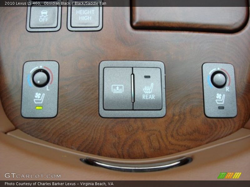 Obsidian Black / Black/Saddle Tan 2010 Lexus LS 460