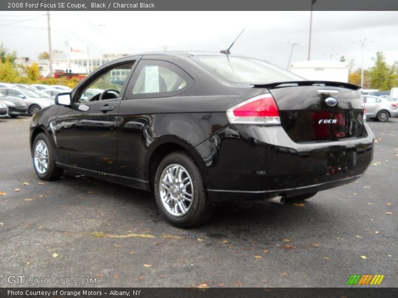 Black / Charcoal Black 2008 Ford Focus SE Coupe