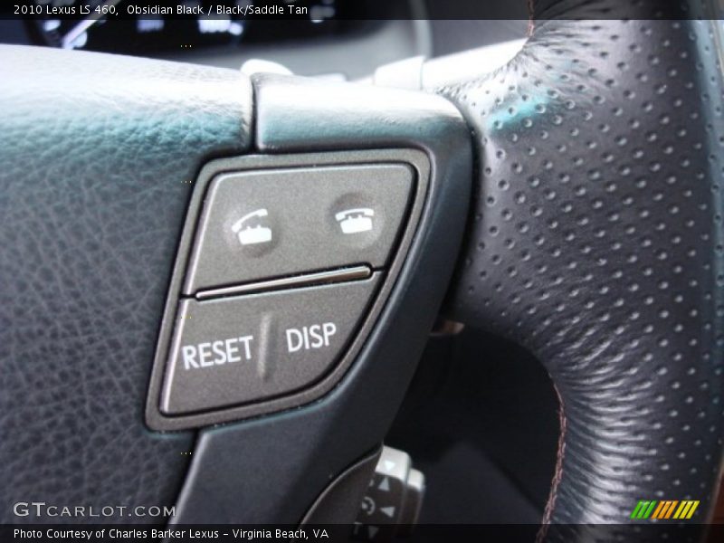 Obsidian Black / Black/Saddle Tan 2010 Lexus LS 460