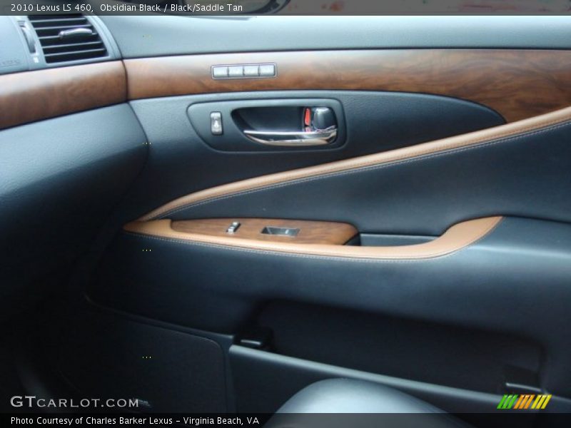 Obsidian Black / Black/Saddle Tan 2010 Lexus LS 460