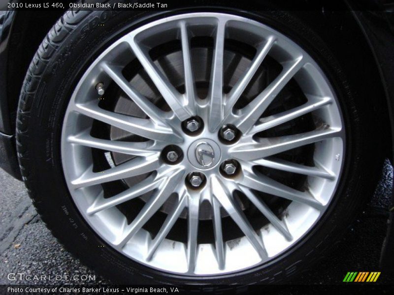 Obsidian Black / Black/Saddle Tan 2010 Lexus LS 460