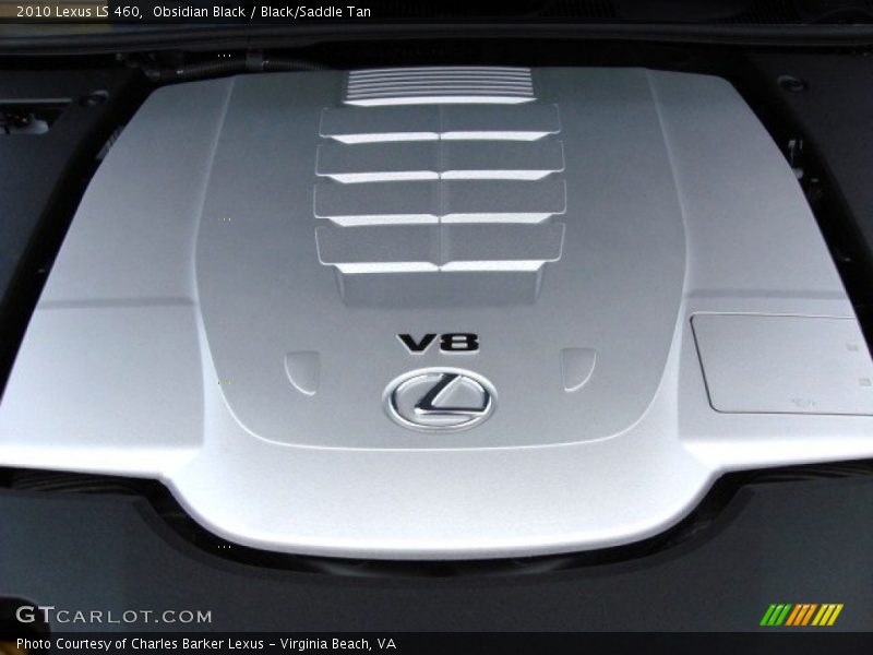 Obsidian Black / Black/Saddle Tan 2010 Lexus LS 460