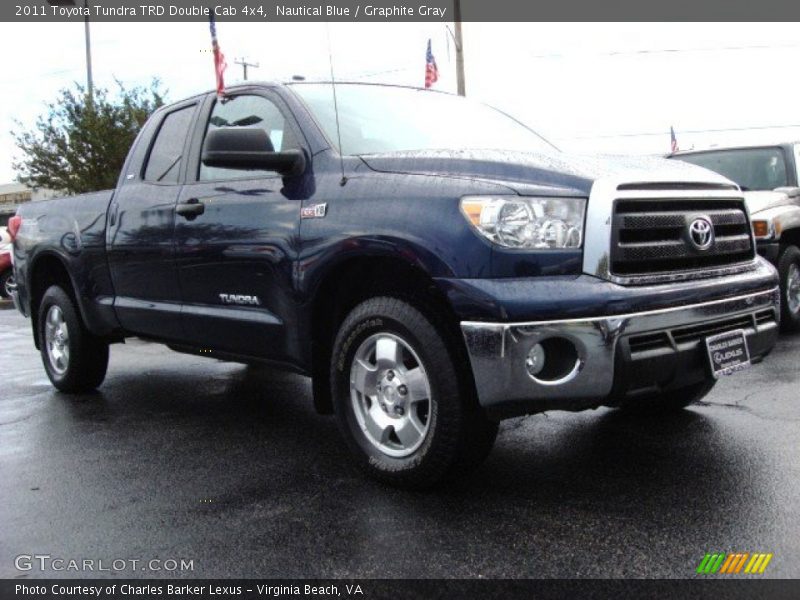 Nautical Blue / Graphite Gray 2011 Toyota Tundra TRD Double Cab 4x4