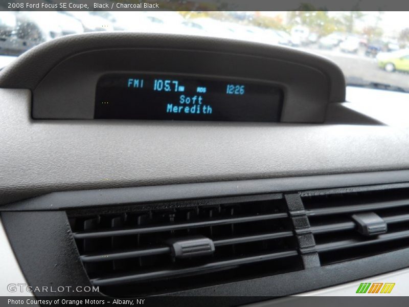 Black / Charcoal Black 2008 Ford Focus SE Coupe