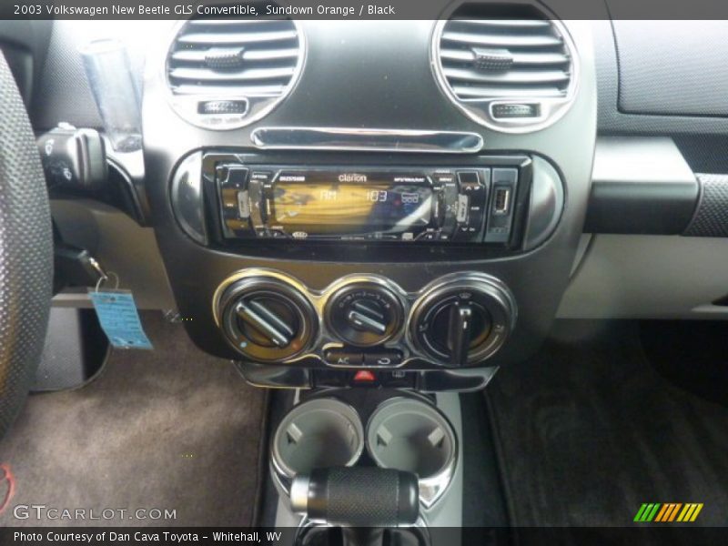 Sundown Orange / Black 2003 Volkswagen New Beetle GLS Convertible