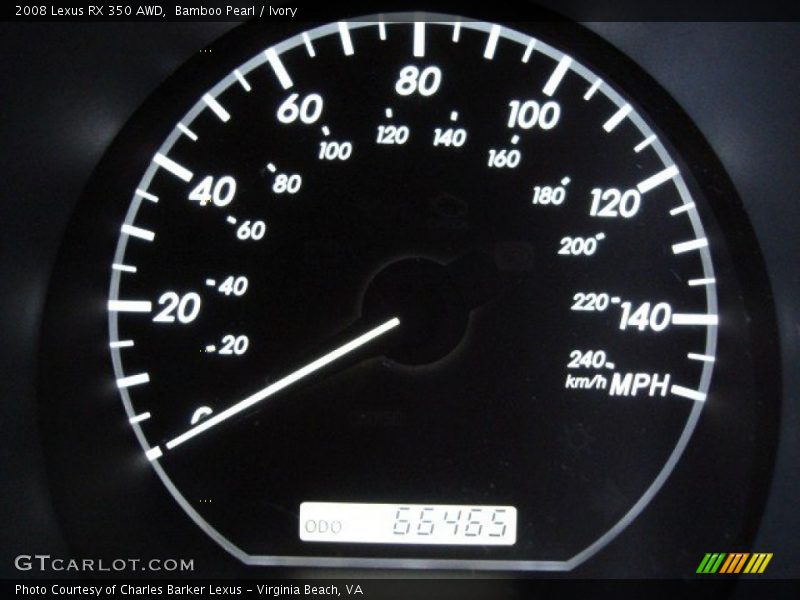 Bamboo Pearl / Ivory 2008 Lexus RX 350 AWD