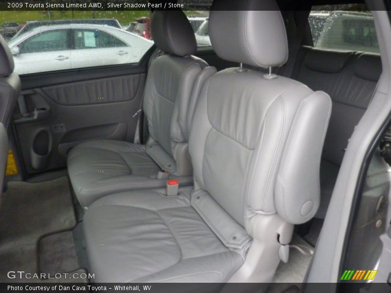 Silver Shadow Pearl / Stone 2009 Toyota Sienna Limited AWD