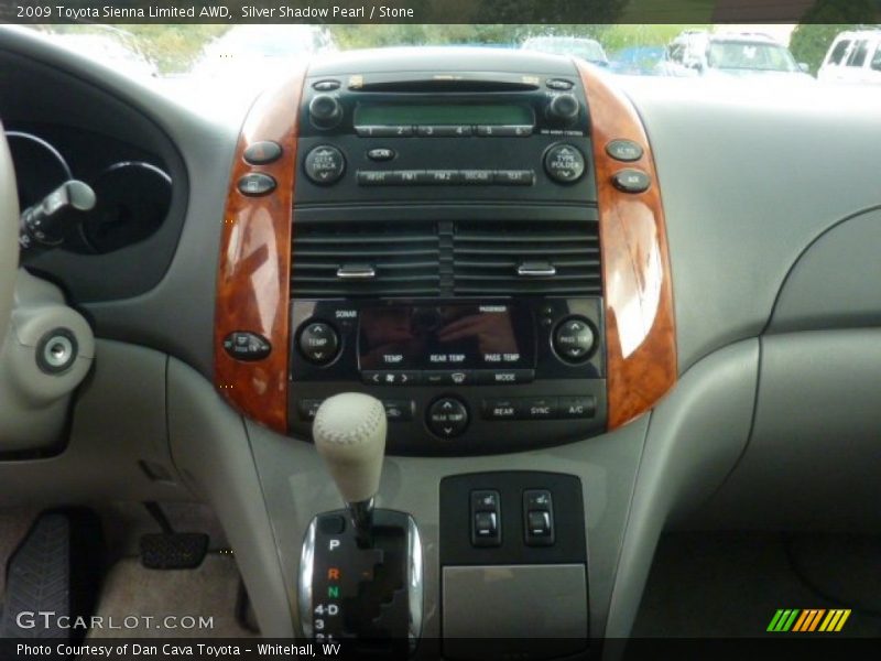 Silver Shadow Pearl / Stone 2009 Toyota Sienna Limited AWD