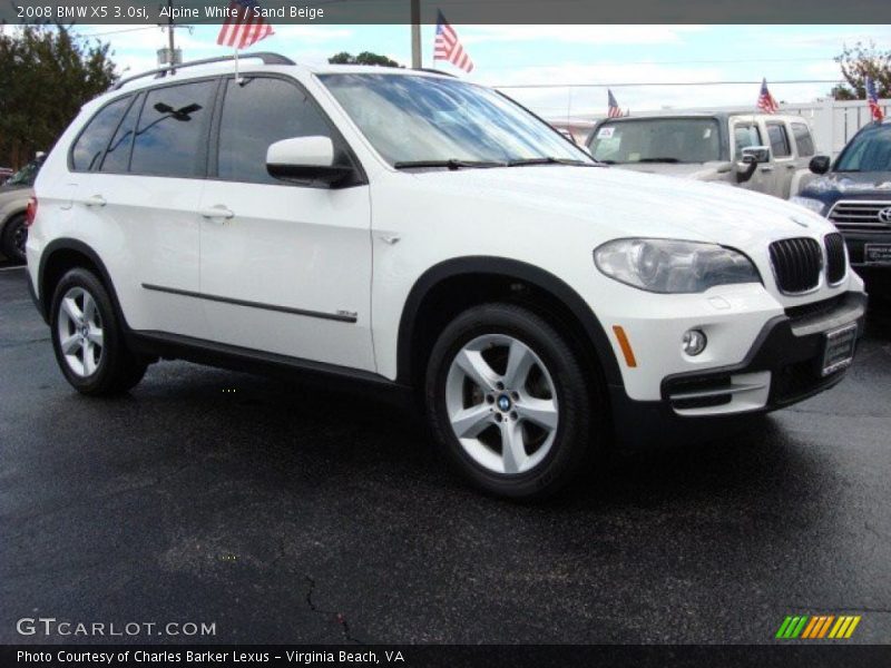 Alpine White / Sand Beige 2008 BMW X5 3.0si
