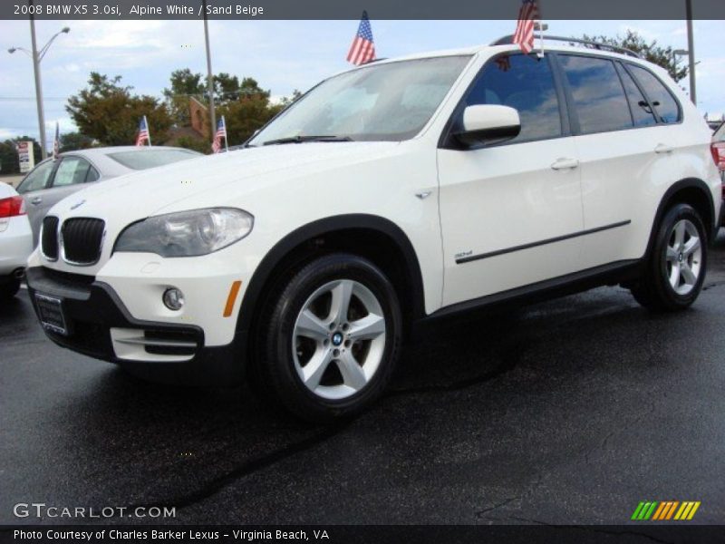 Alpine White / Sand Beige 2008 BMW X5 3.0si