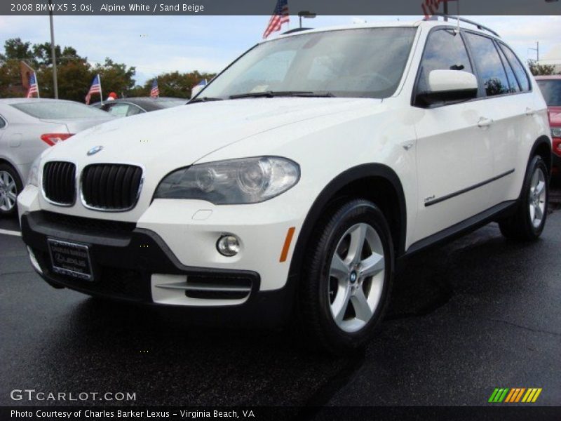 Alpine White / Sand Beige 2008 BMW X5 3.0si