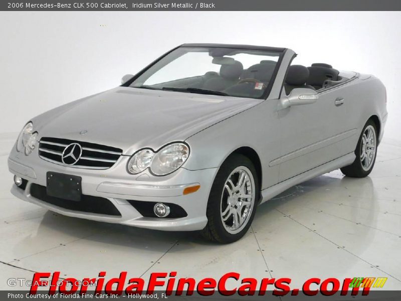 Iridium Silver Metallic / Black 2006 Mercedes-Benz CLK 500 Cabriolet