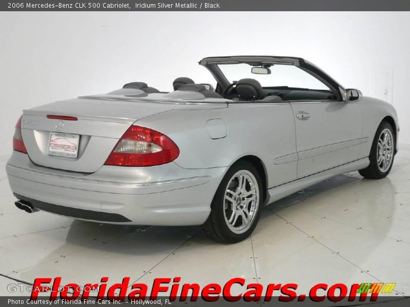 Iridium Silver Metallic / Black 2006 Mercedes-Benz CLK 500 Cabriolet