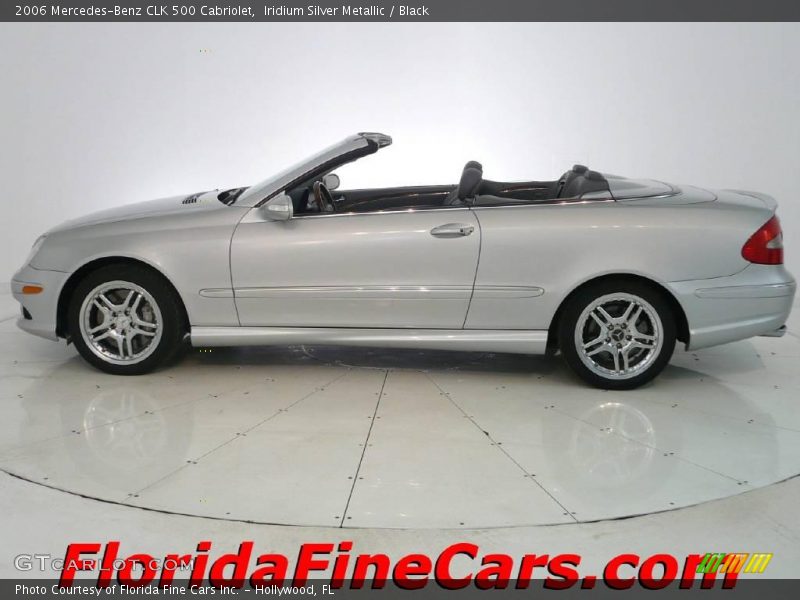 Iridium Silver Metallic / Black 2006 Mercedes-Benz CLK 500 Cabriolet