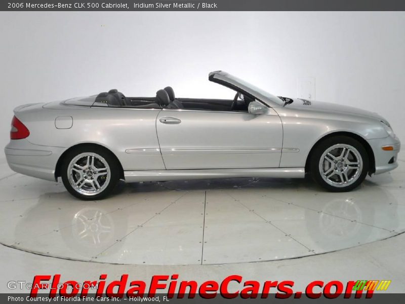 Iridium Silver Metallic / Black 2006 Mercedes-Benz CLK 500 Cabriolet