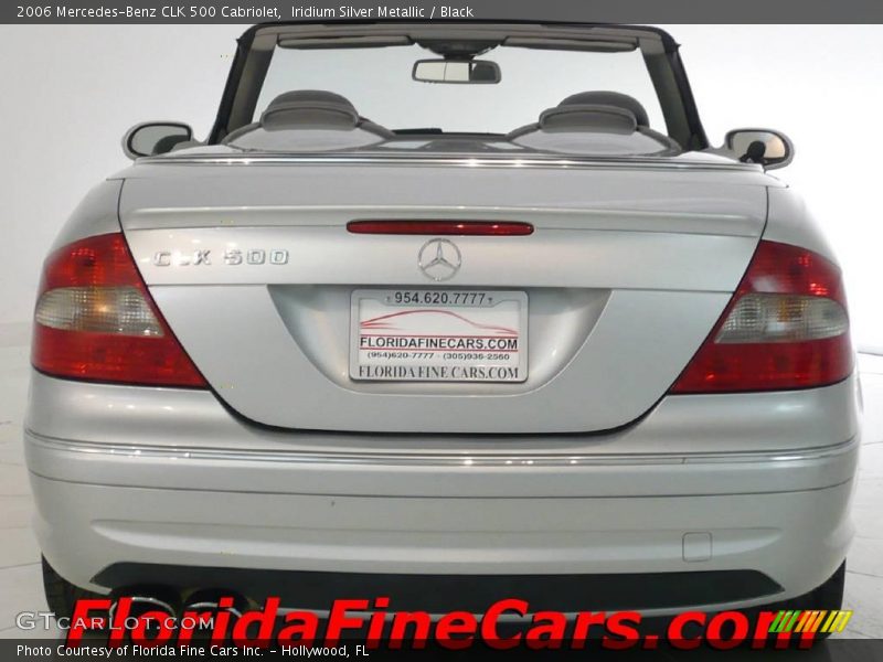 Iridium Silver Metallic / Black 2006 Mercedes-Benz CLK 500 Cabriolet