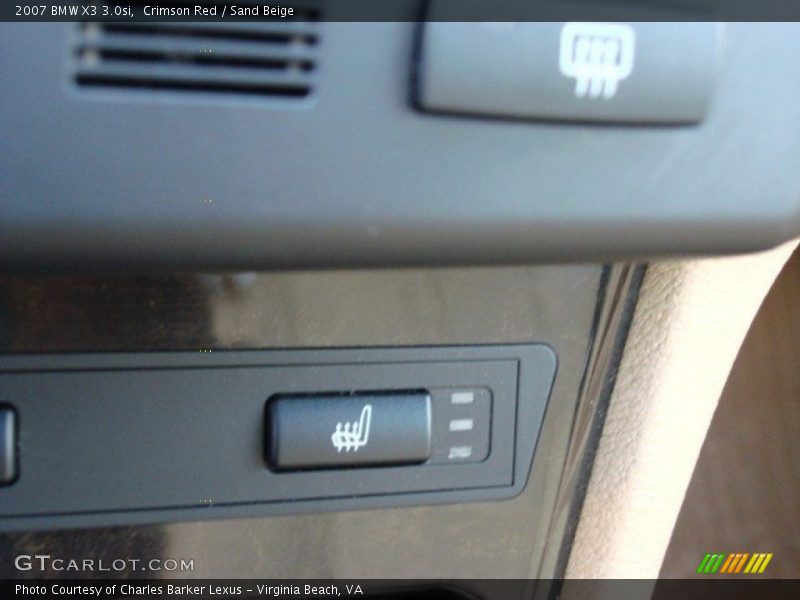 Crimson Red / Sand Beige 2007 BMW X3 3.0si