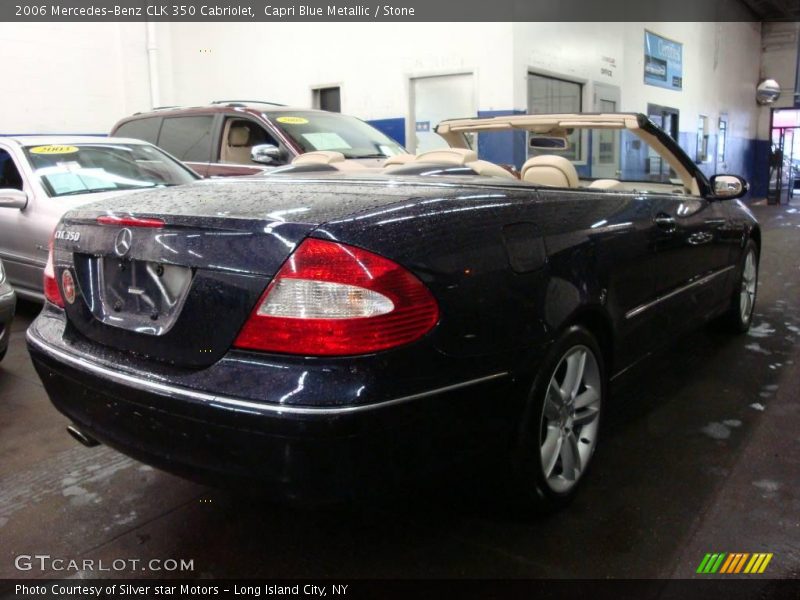 Capri Blue Metallic / Stone 2006 Mercedes-Benz CLK 350 Cabriolet