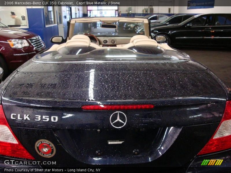Capri Blue Metallic / Stone 2006 Mercedes-Benz CLK 350 Cabriolet
