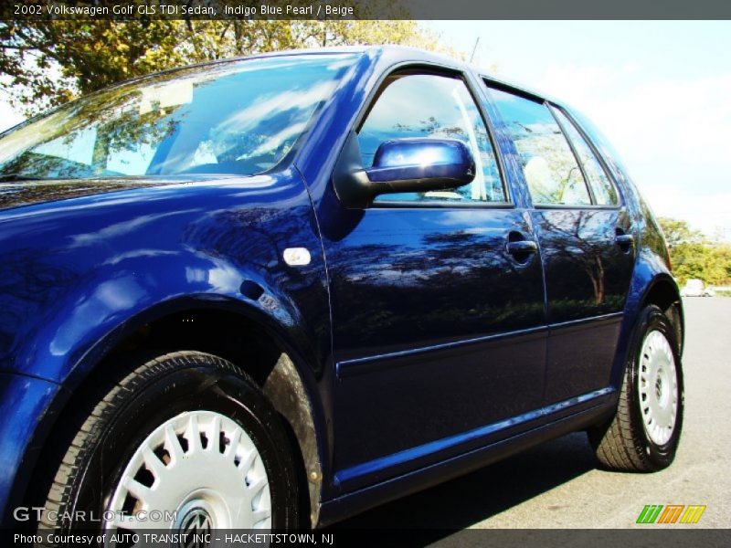 Indigo Blue Pearl / Beige 2002 Volkswagen Golf GLS TDI Sedan