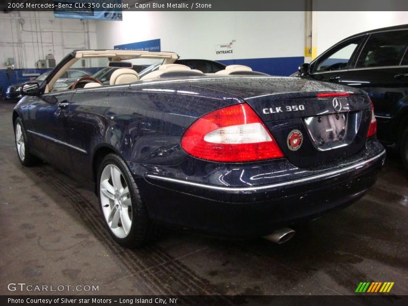 Capri Blue Metallic / Stone 2006 Mercedes-Benz CLK 350 Cabriolet