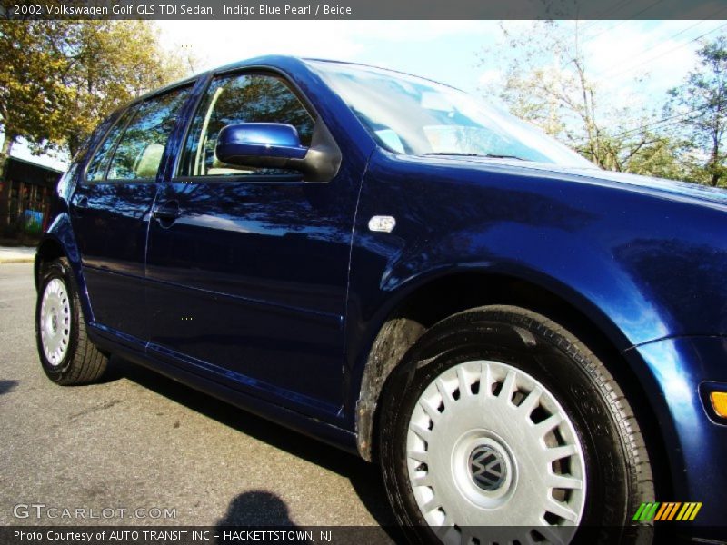 Indigo Blue Pearl / Beige 2002 Volkswagen Golf GLS TDI Sedan