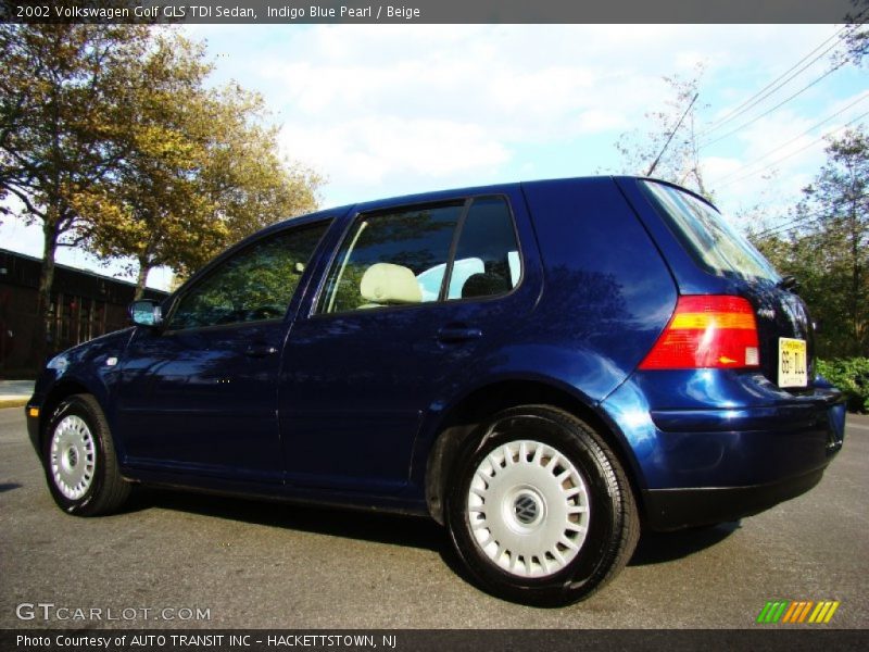 Indigo Blue Pearl / Beige 2002 Volkswagen Golf GLS TDI Sedan