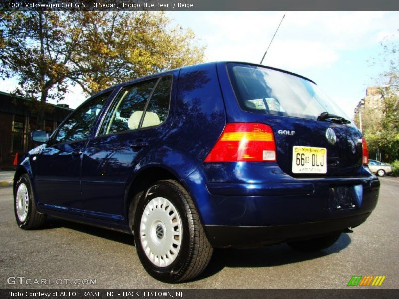 Indigo Blue Pearl / Beige 2002 Volkswagen Golf GLS TDI Sedan