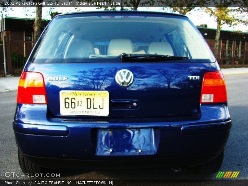 Indigo Blue Pearl / Beige 2002 Volkswagen Golf GLS TDI Sedan