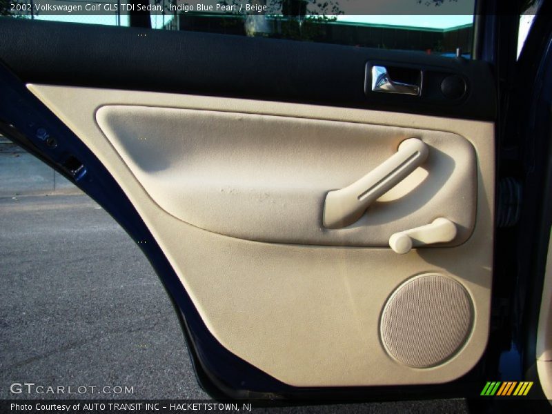 Indigo Blue Pearl / Beige 2002 Volkswagen Golf GLS TDI Sedan
