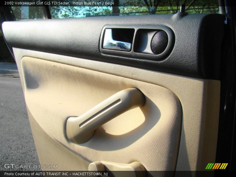Indigo Blue Pearl / Beige 2002 Volkswagen Golf GLS TDI Sedan