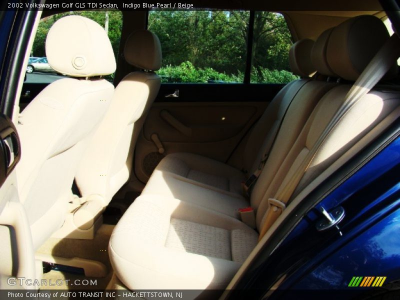 Indigo Blue Pearl / Beige 2002 Volkswagen Golf GLS TDI Sedan