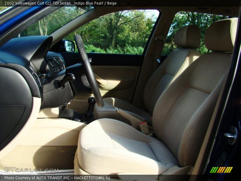 Indigo Blue Pearl / Beige 2002 Volkswagen Golf GLS TDI Sedan