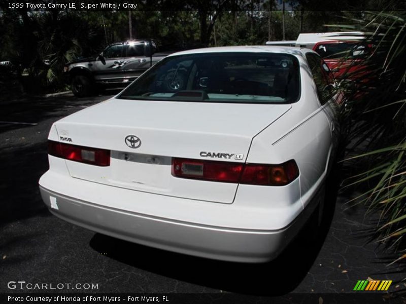 Super White / Gray 1999 Toyota Camry LE