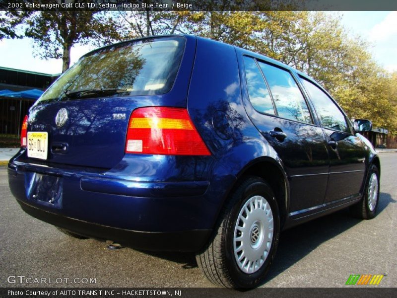 Indigo Blue Pearl / Beige 2002 Volkswagen Golf GLS TDI Sedan