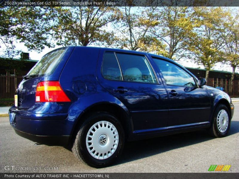 Indigo Blue Pearl / Beige 2002 Volkswagen Golf GLS TDI Sedan