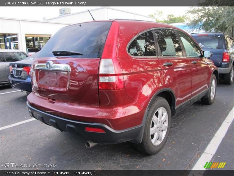 Tango Red Pearl / Ivory 2009 Honda CR-V EX