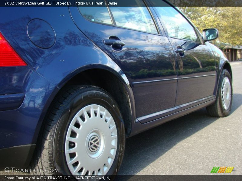 Indigo Blue Pearl / Beige 2002 Volkswagen Golf GLS TDI Sedan