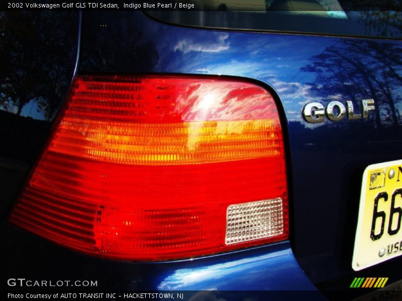 Indigo Blue Pearl / Beige 2002 Volkswagen Golf GLS TDI Sedan