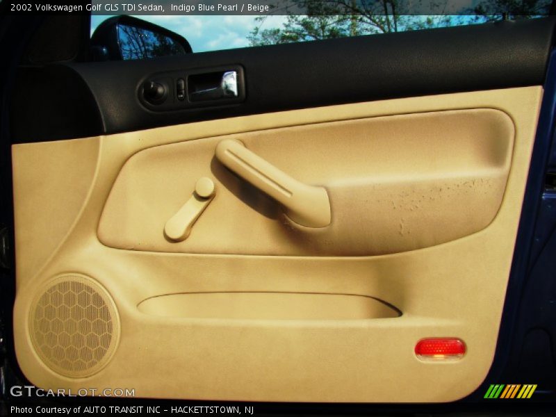 Indigo Blue Pearl / Beige 2002 Volkswagen Golf GLS TDI Sedan