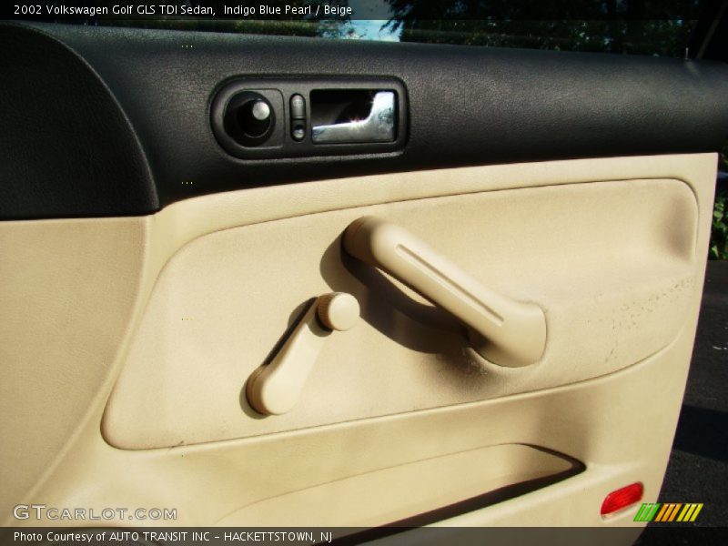 Indigo Blue Pearl / Beige 2002 Volkswagen Golf GLS TDI Sedan