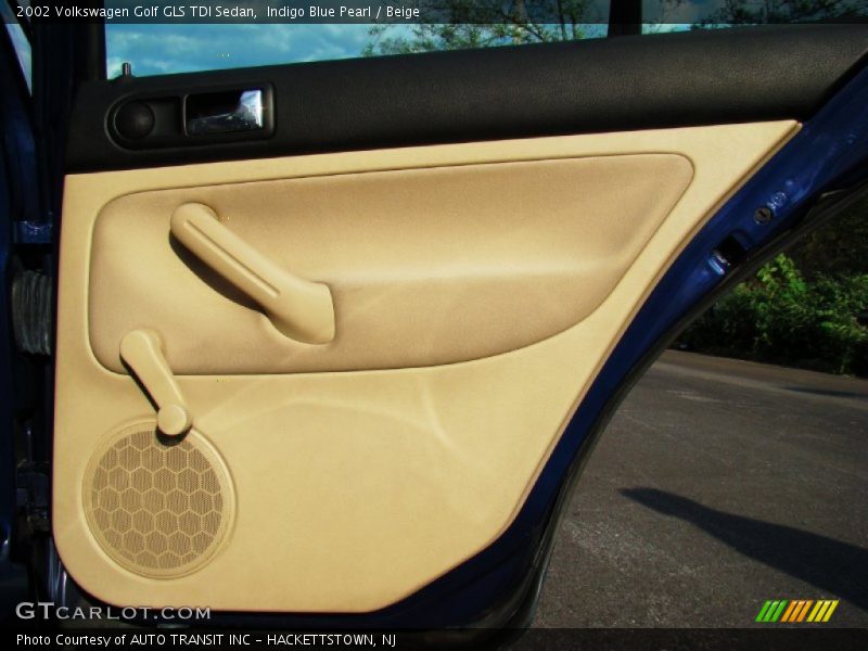 Indigo Blue Pearl / Beige 2002 Volkswagen Golf GLS TDI Sedan