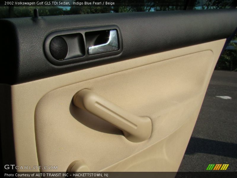 Indigo Blue Pearl / Beige 2002 Volkswagen Golf GLS TDI Sedan