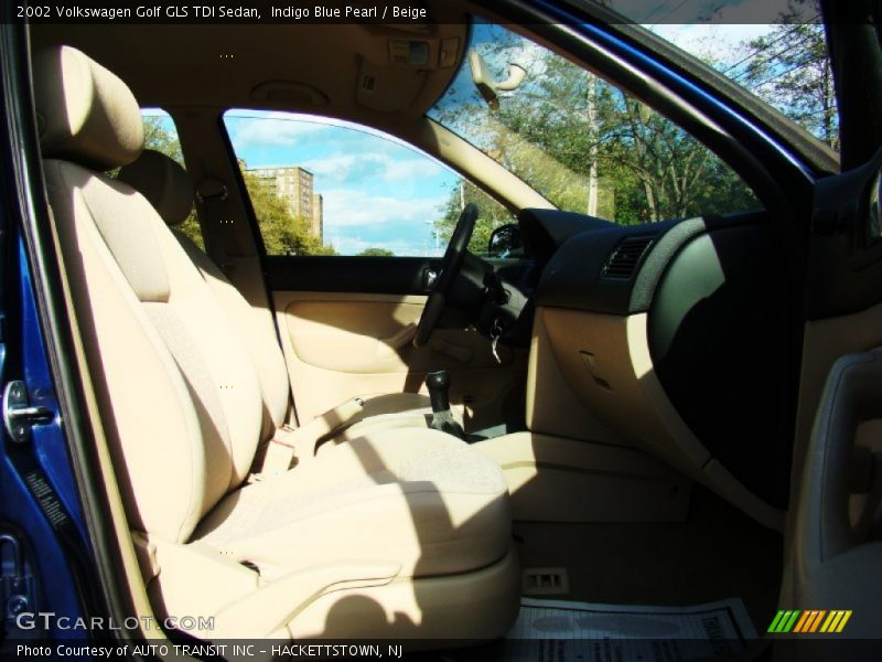 Indigo Blue Pearl / Beige 2002 Volkswagen Golf GLS TDI Sedan