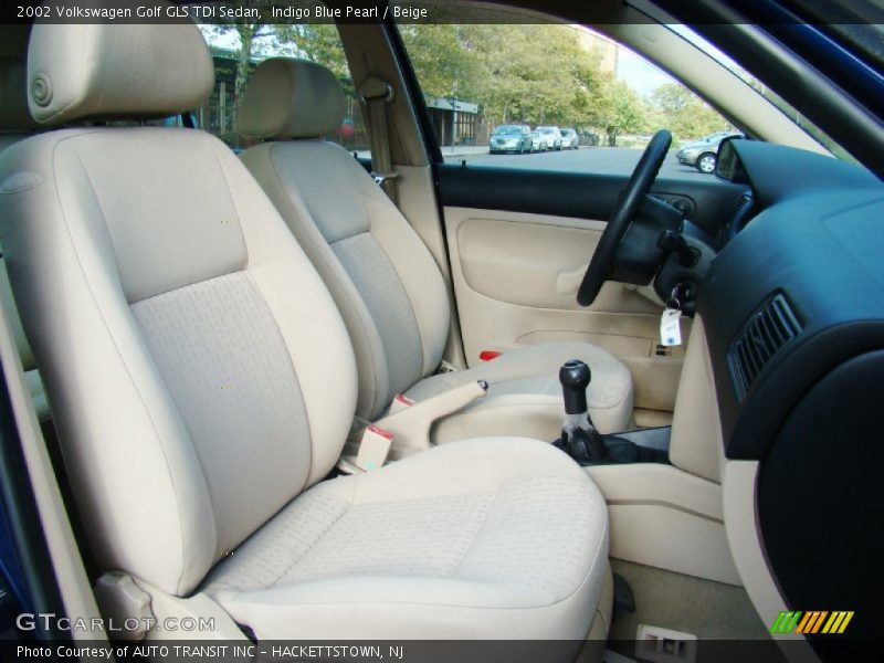 Indigo Blue Pearl / Beige 2002 Volkswagen Golf GLS TDI Sedan