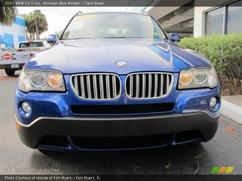 Montego Blue Metallic / Sand Beige 2007 BMW X3 3.0si