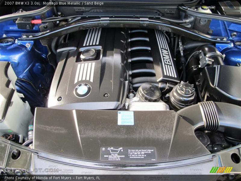 Montego Blue Metallic / Sand Beige 2007 BMW X3 3.0si